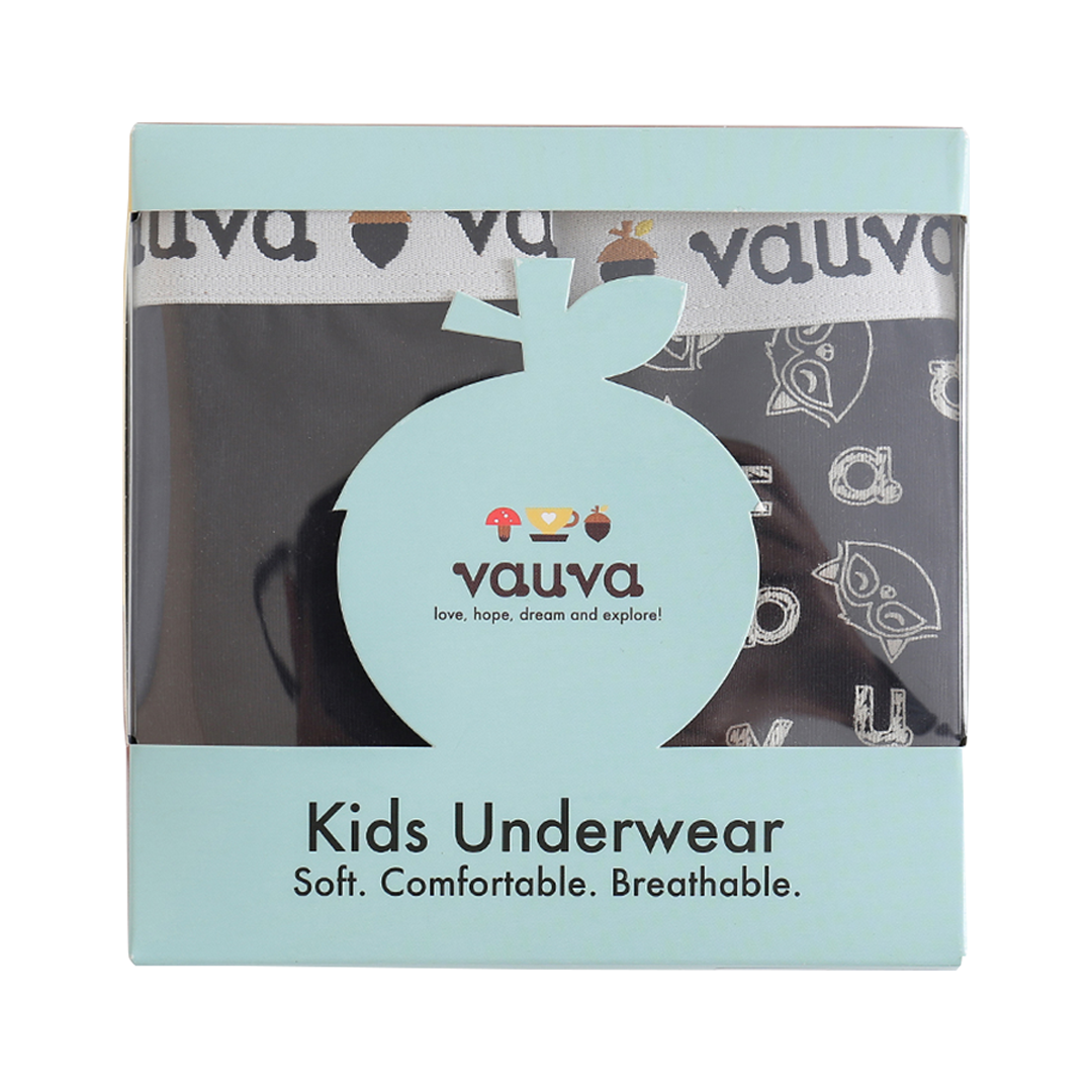 VAUVA Vauva Boys Organic Cotton Underwear (Boxers) - Vauva Black Underwear