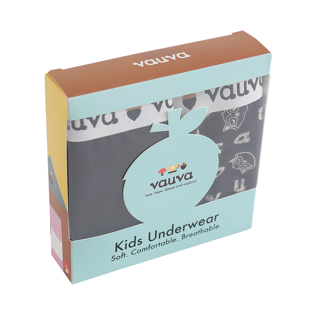 VAUVA Vauva Boys Organic Cotton Underwear (Boxers) - Vauva Black Underwear