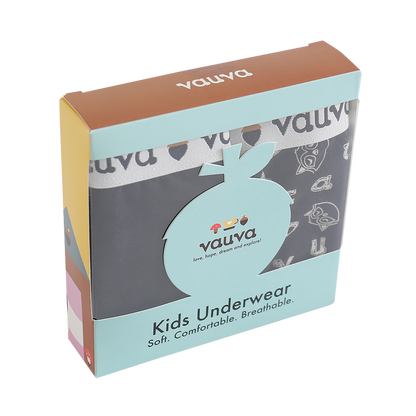 VAUVA Vauva Boys Organic Cotton Underwear (Boxers) - Vauva Black Underwear