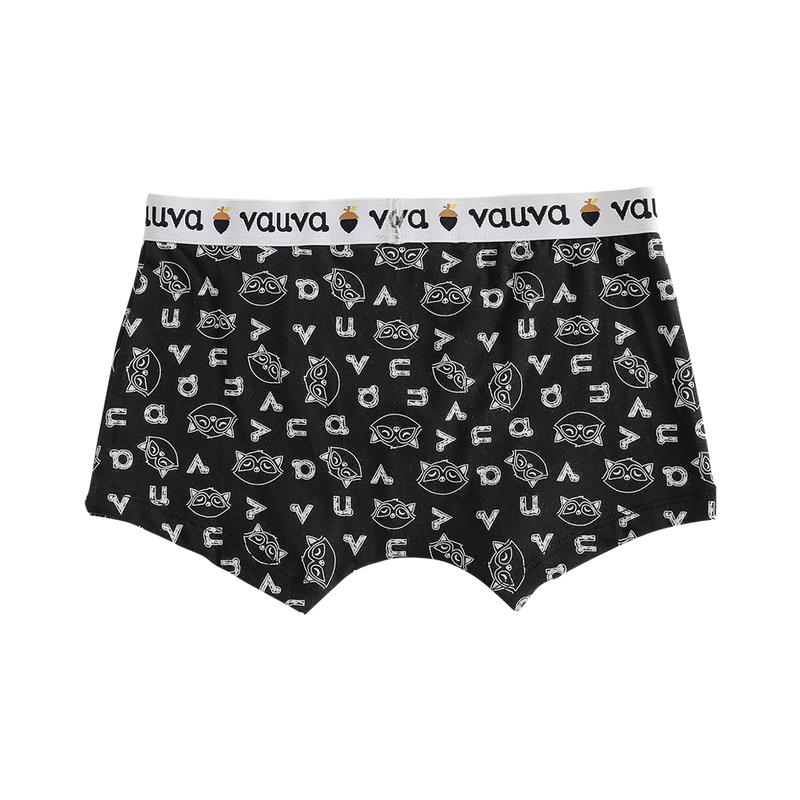 Vauva Boys Organic Cotton Underwear (Boxers) - Vauva Black boxer product image front 2