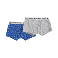 Vauva Boys Organic Cotton Underwear (Boxers) - Vauva Blue / Grey - My Little Korner