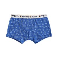 Vauva Boys Organic Cotton Underwear (Boxers) - Vauva Blue / Grey product image blue boxers front