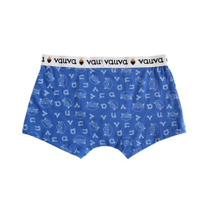 VAUVA Vauva Boys Organic Cotton Underwear (Boxers) - Vauva Blue / Grey Underwear