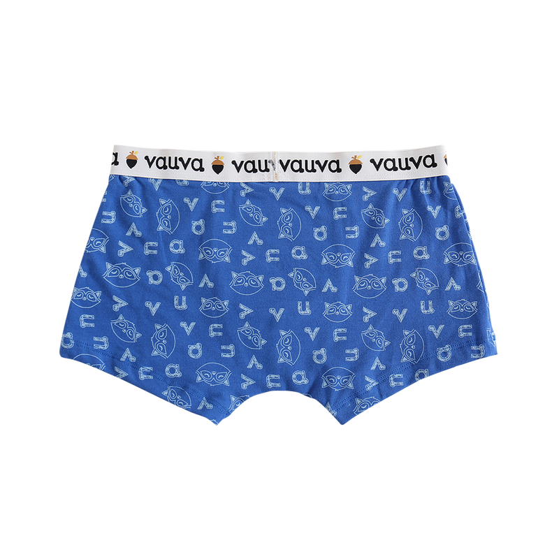 VAUVA Vauva Boys Organic Cotton Underwear (Boxers) - Vauva Blue / Grey Underwear