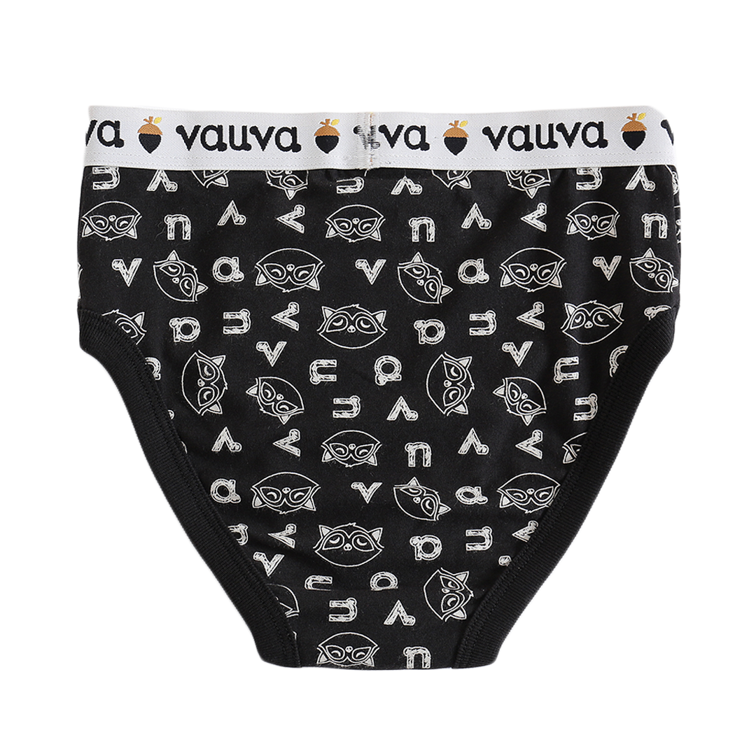 VAUVA Vauva Boys Organic Cotton Underwear (Briefs) - Vauva Black Underwear