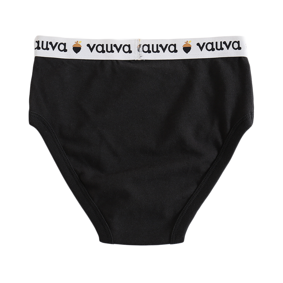 VAUVA Vauva Boys Organic Cotton Underwear (Briefs) - Vauva Black Underwear