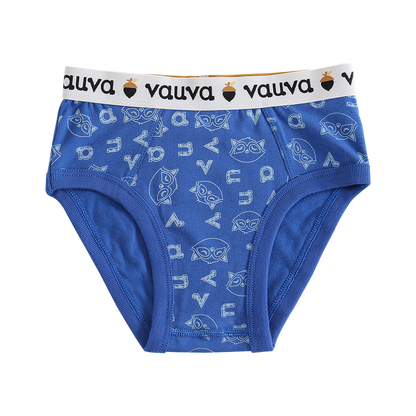 VAUVA Vauva Boys Organic Cotton Underwear (Briefs) - Vauva Blue / Grey Underwear