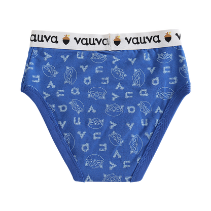 VAUVA Vauva Boys Organic Cotton Underwear (Briefs) - Vauva Blue / Grey Underwear