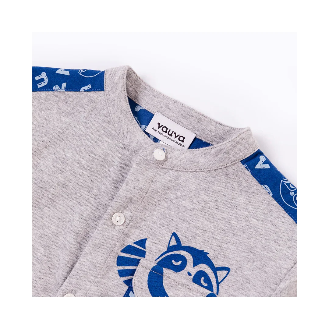 VAUVA Vauva Boys Raccoon Jacket - Grey Coat & Jacket