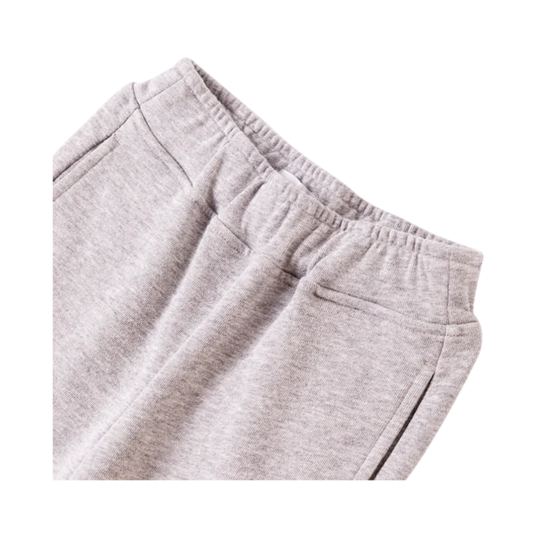 VAUVA Vauva Boys Raccoon Love Dream Hope Explore Causal Long Pants - Grey Bottoms