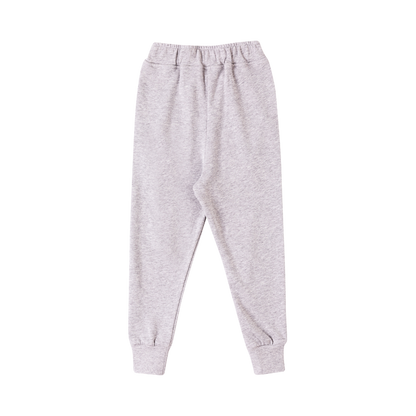 VAUVA Vauva Boys Raccoon Love Dream Hope Explore Causal Long Pants - Grey Bottoms