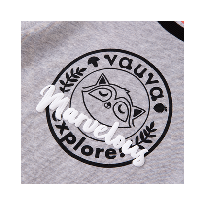 VAUVA Vauva Boys Raccoon Marvelous Sweatshirt - Grey Sweatshirts