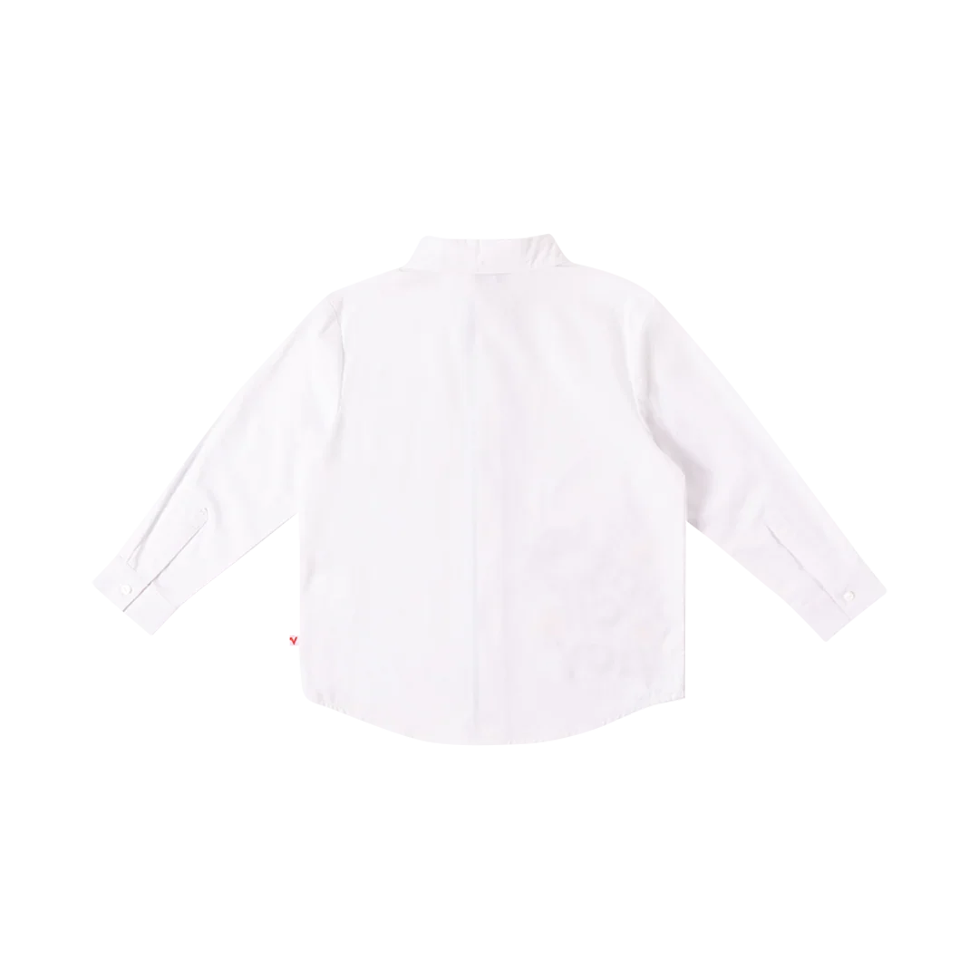 VAUVA Vauva Boys Raccoon Play All Day Long Sleeves Shirt - White Shirts