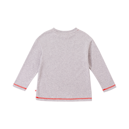 VAUVA Vauva Boys Raccoon Play All Day Long Sleeves Tee - Grey Tops