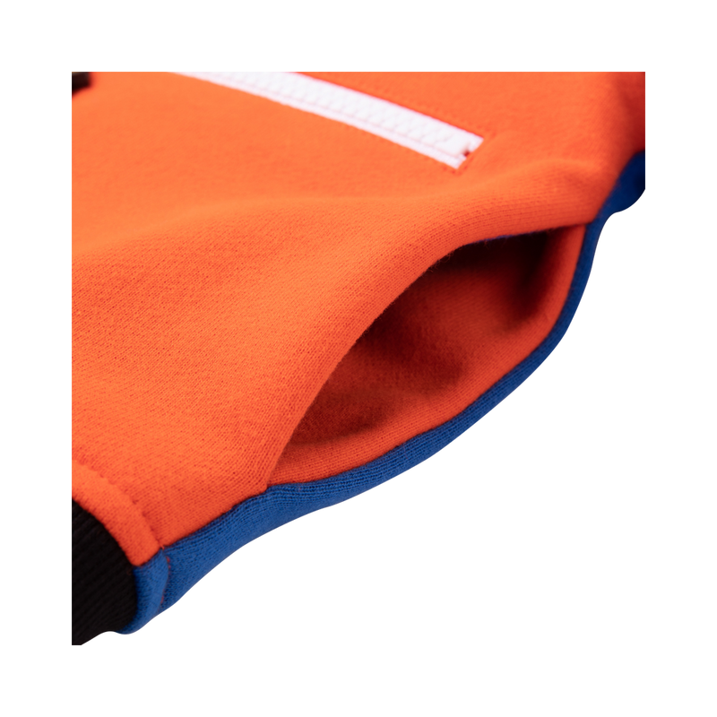 Vauva Boys Smart Jacket with Grid Sleeves - Orange