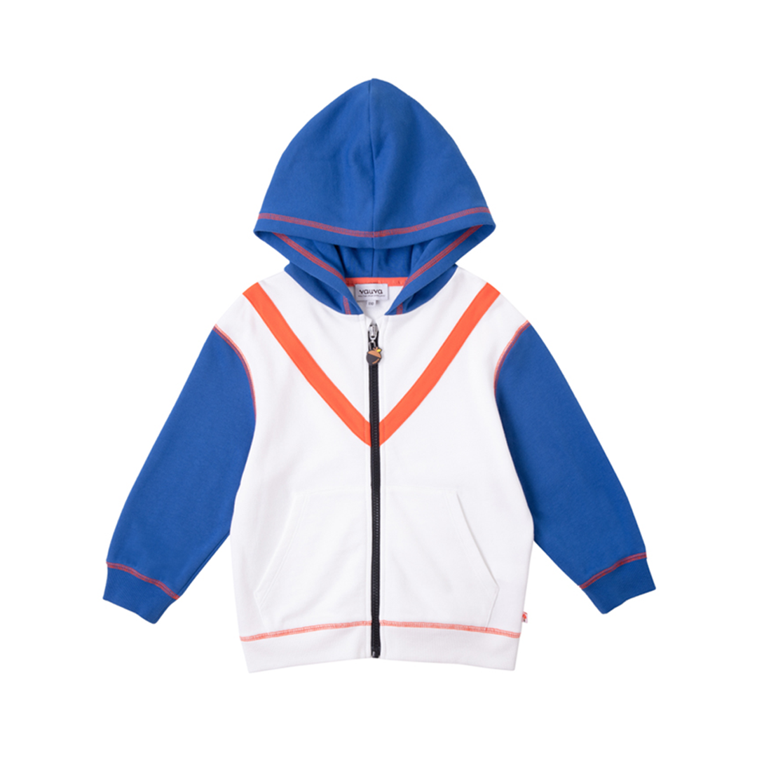 VAUVA Vauva Boys White and Blue Basic Jacket Coat &amp; Jacket