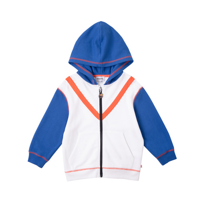 VAUVA Vauva Boys White and Blue Basic Jacket Coat &amp; Jacket