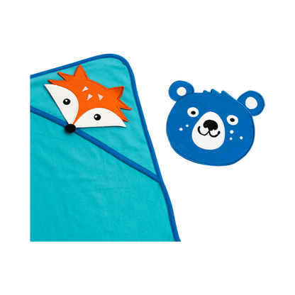 VAUVA Vauva Fox and Bear Blanket Organic Cotton Accessories