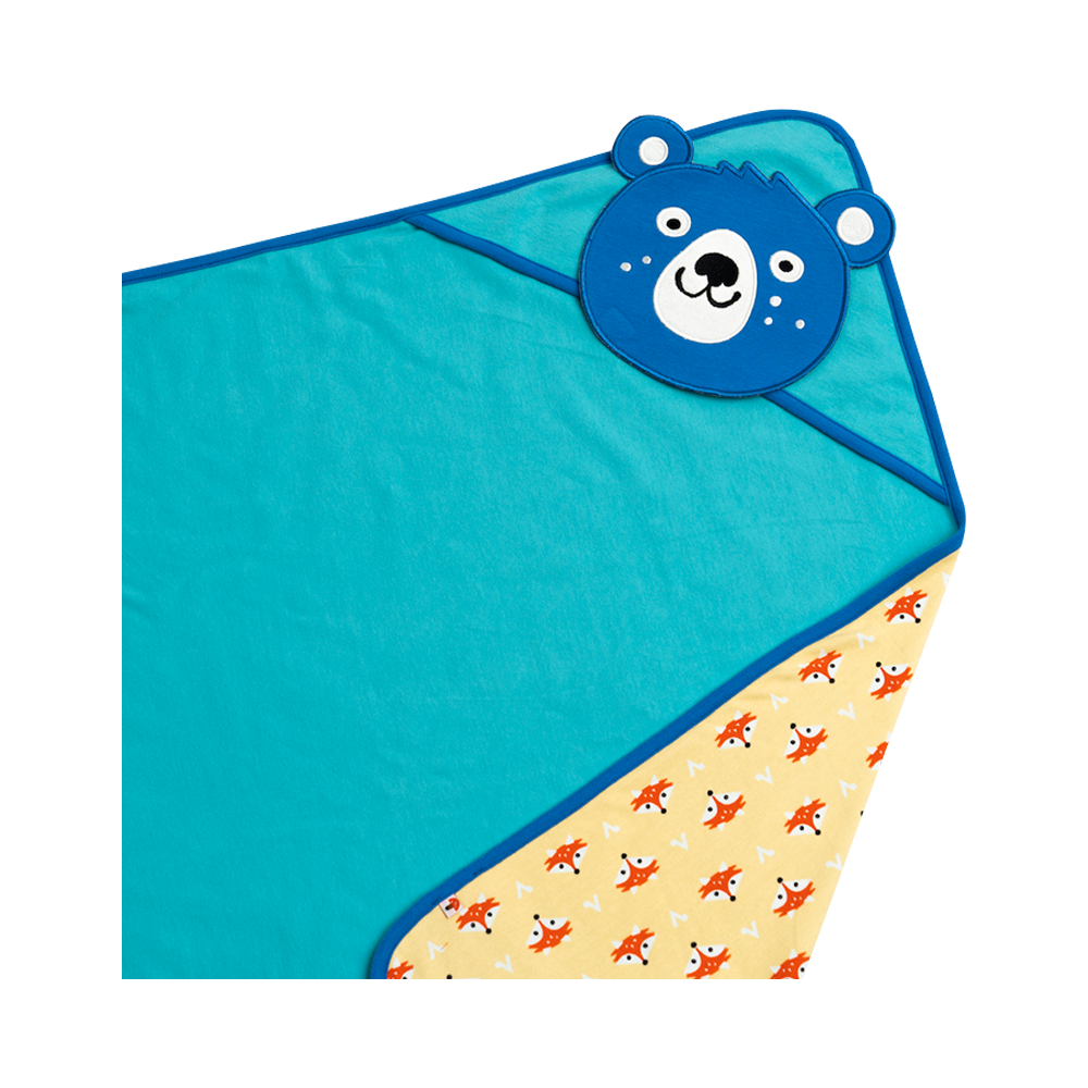 VAUVA Vauva Fox and Bear Blanket Organic Cotton Accessories