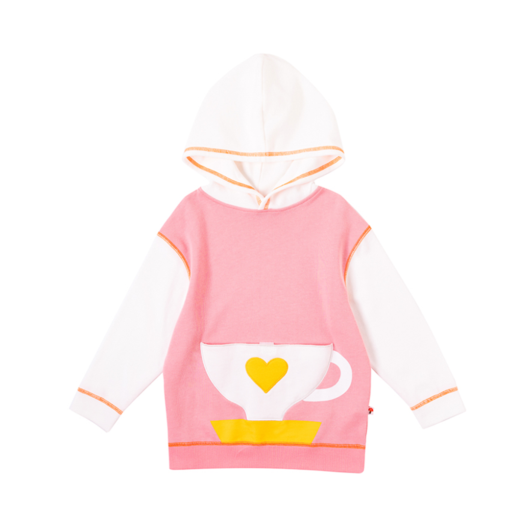 VAUVA Vauva Girls Coffee Cup Hoodie - Pink Hoodies