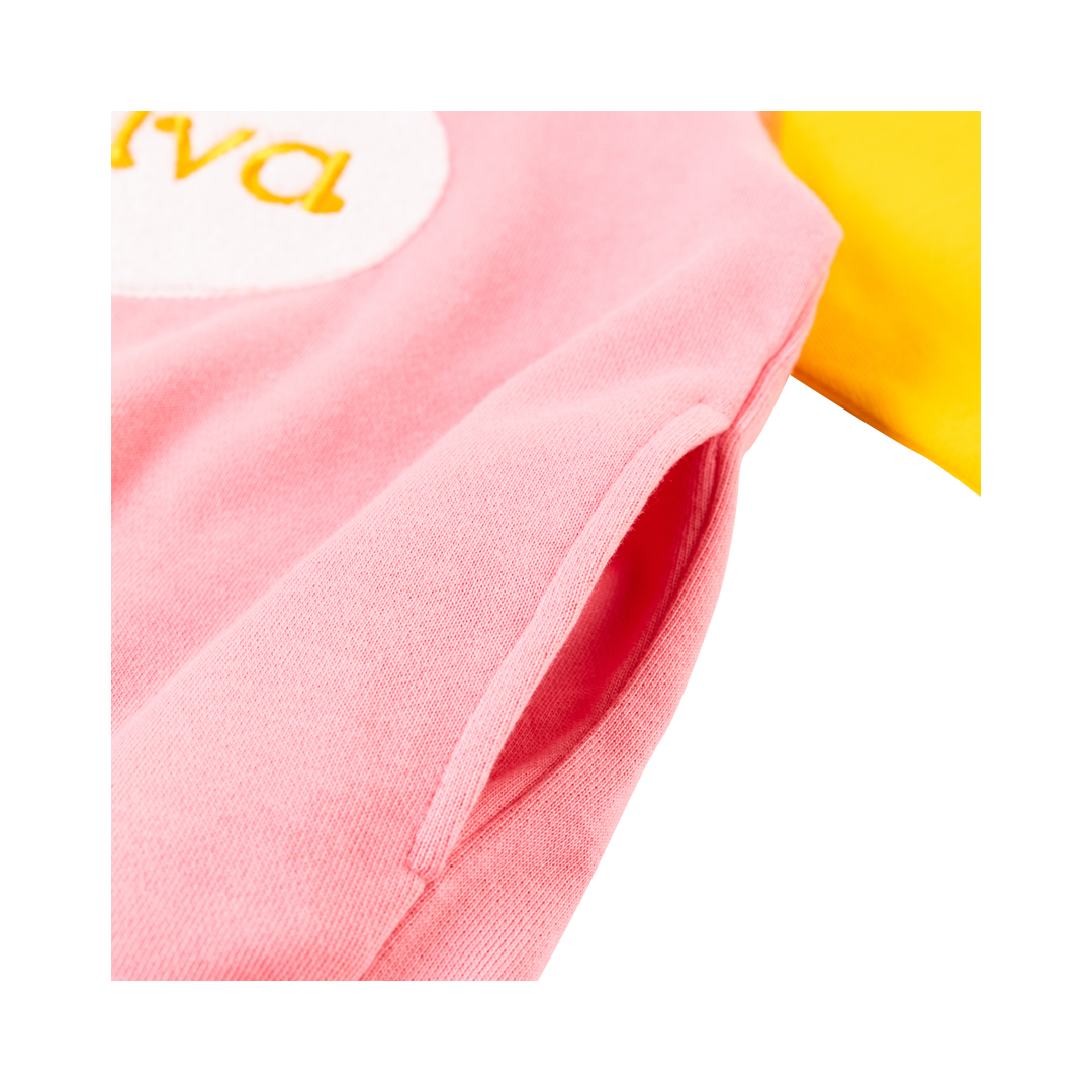 VAUVA Vauva Girls Flower Shrubs Hoodie - Pink and Yellow Hoodies