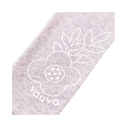 VAUVA Vauva Girls Flowers Organic Cotton Leggings - Grey Leggings