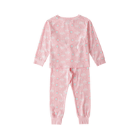 Vauva Girls Long Sleeves Rainbow Sleeping Wear Set - Pink
