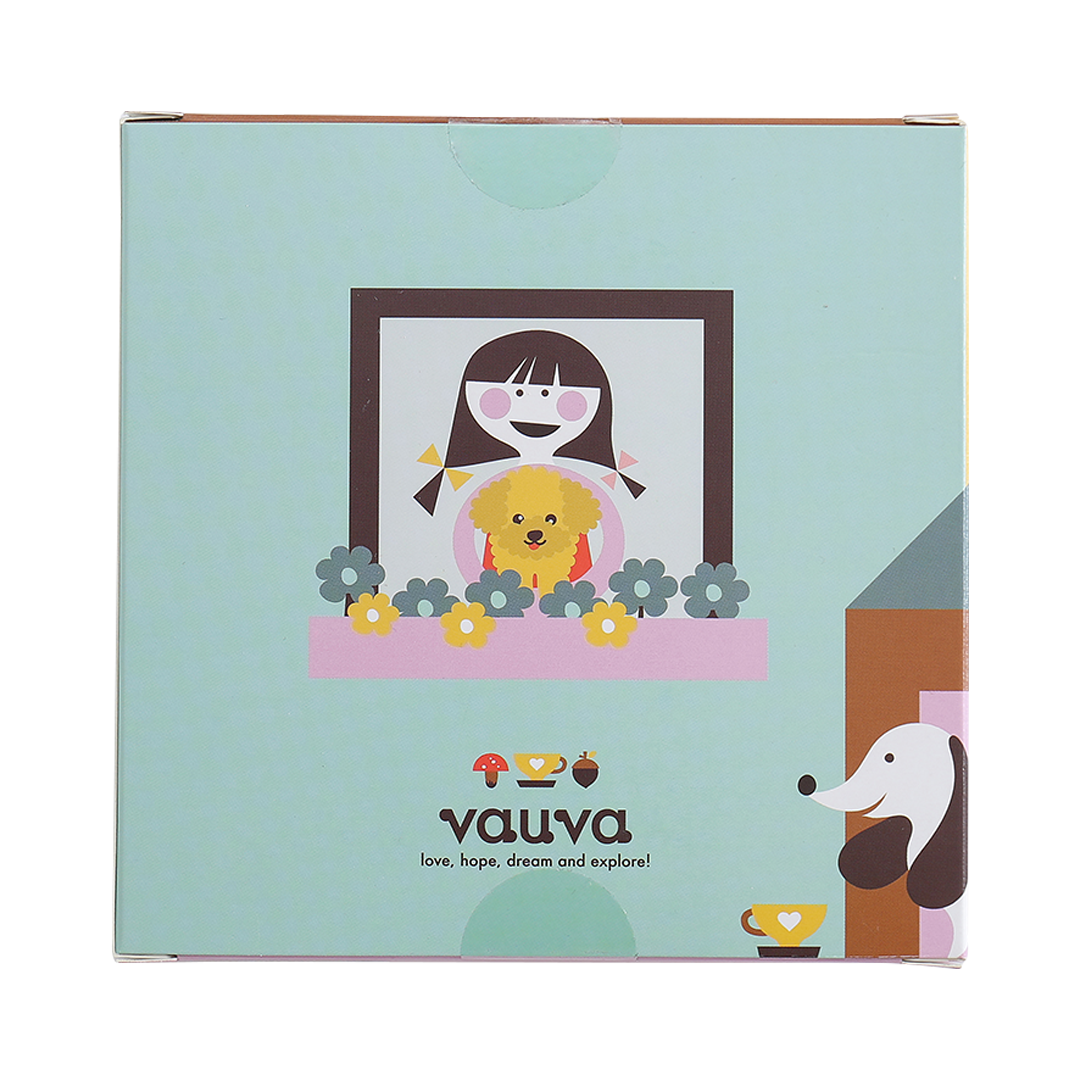 VAUVA Vauva Girls Organic Cotton Underwear - Vauva Pattern / Grey Love Underwear