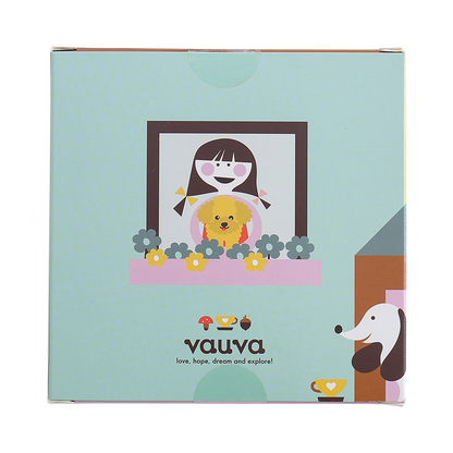 VAUVA Vauva Girls Organic Cotton Underwear - Vauva Pattern / Grey Love Underwear