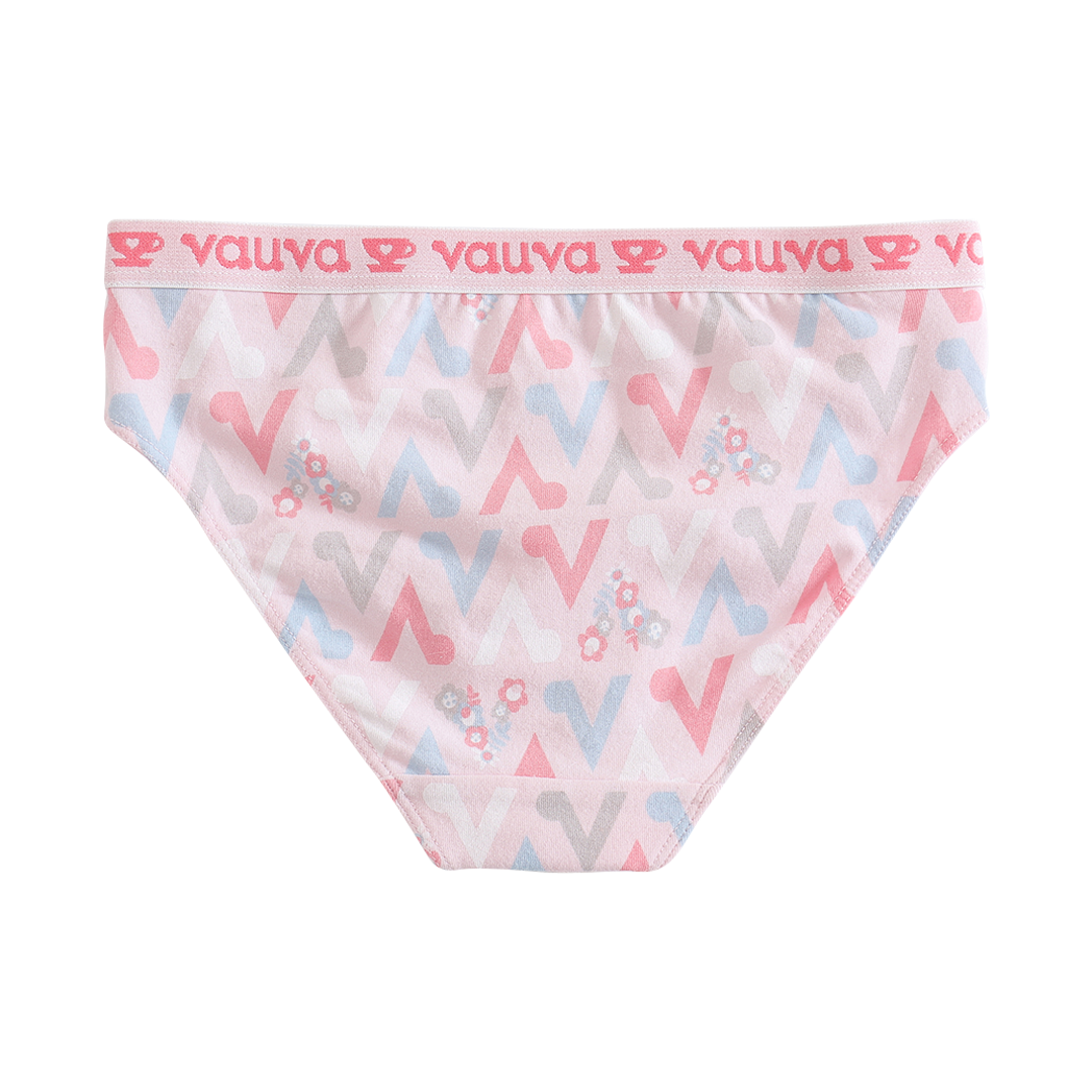 Vauva Girls Organic Cotton Underwear - Vauva Pattern / Pink - My Little Korner