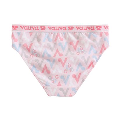 VAUVA Vauva Girls Organic Cotton Underwear - Vauva Pattern / Pink Underwear