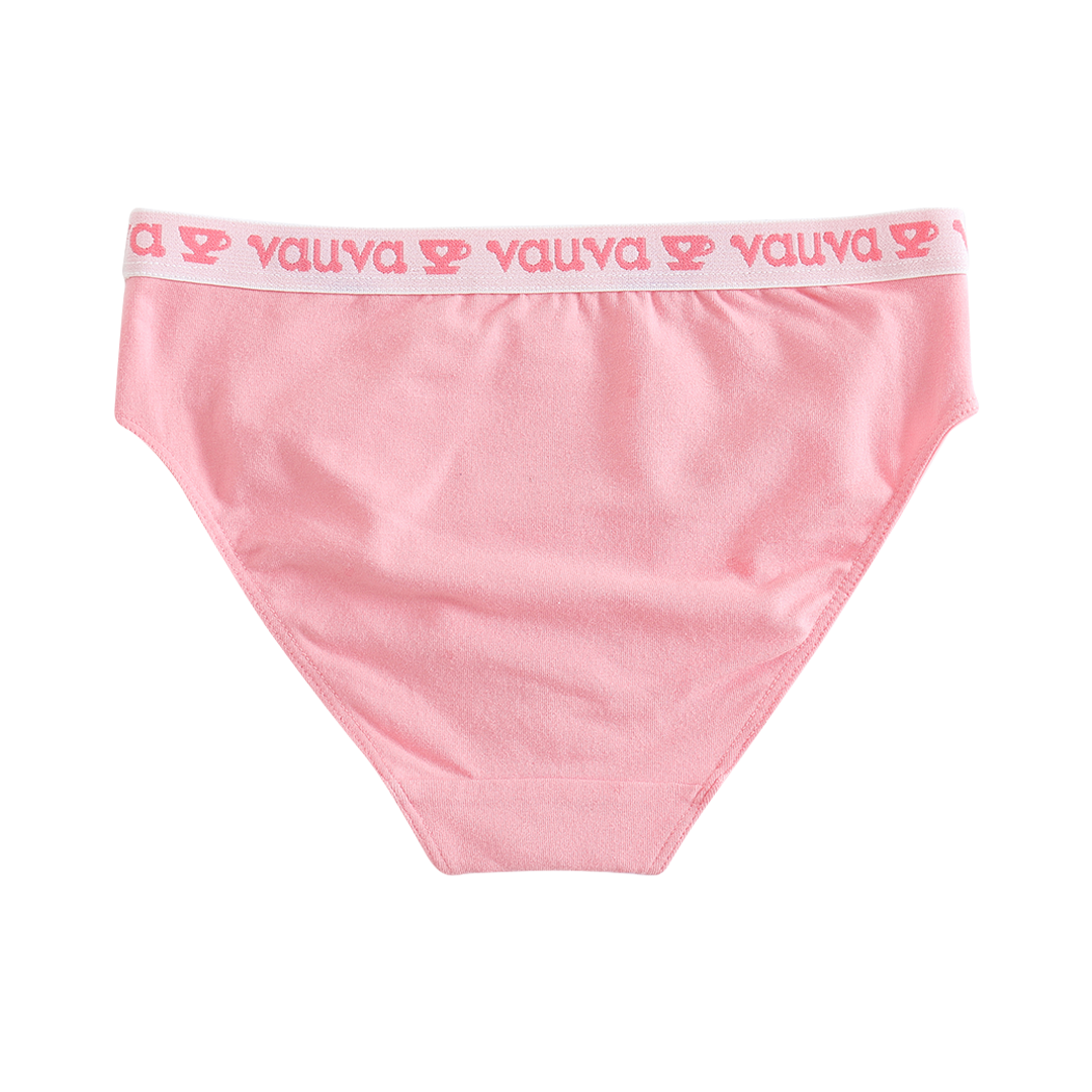 VAUVA Vauva Girls Organic Cotton Underwear - Vauva Pattern / Pink Underwear