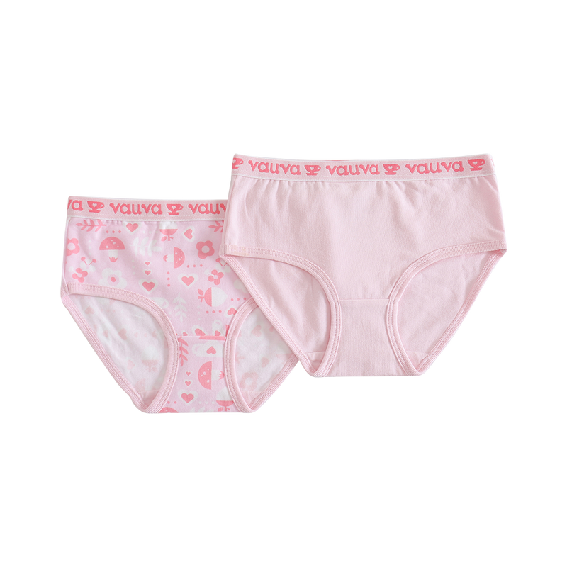 Vauva - Girls Organic Cotton Underwear (Pink) product image front