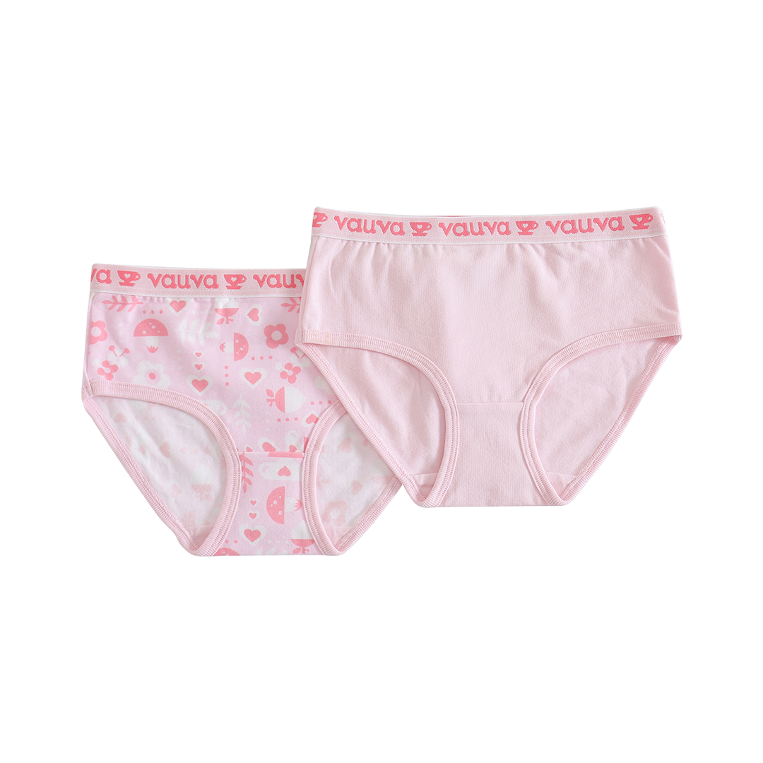 VAUVA Vauva - Girls Organic Cotton Underwear (Pink) Underwear