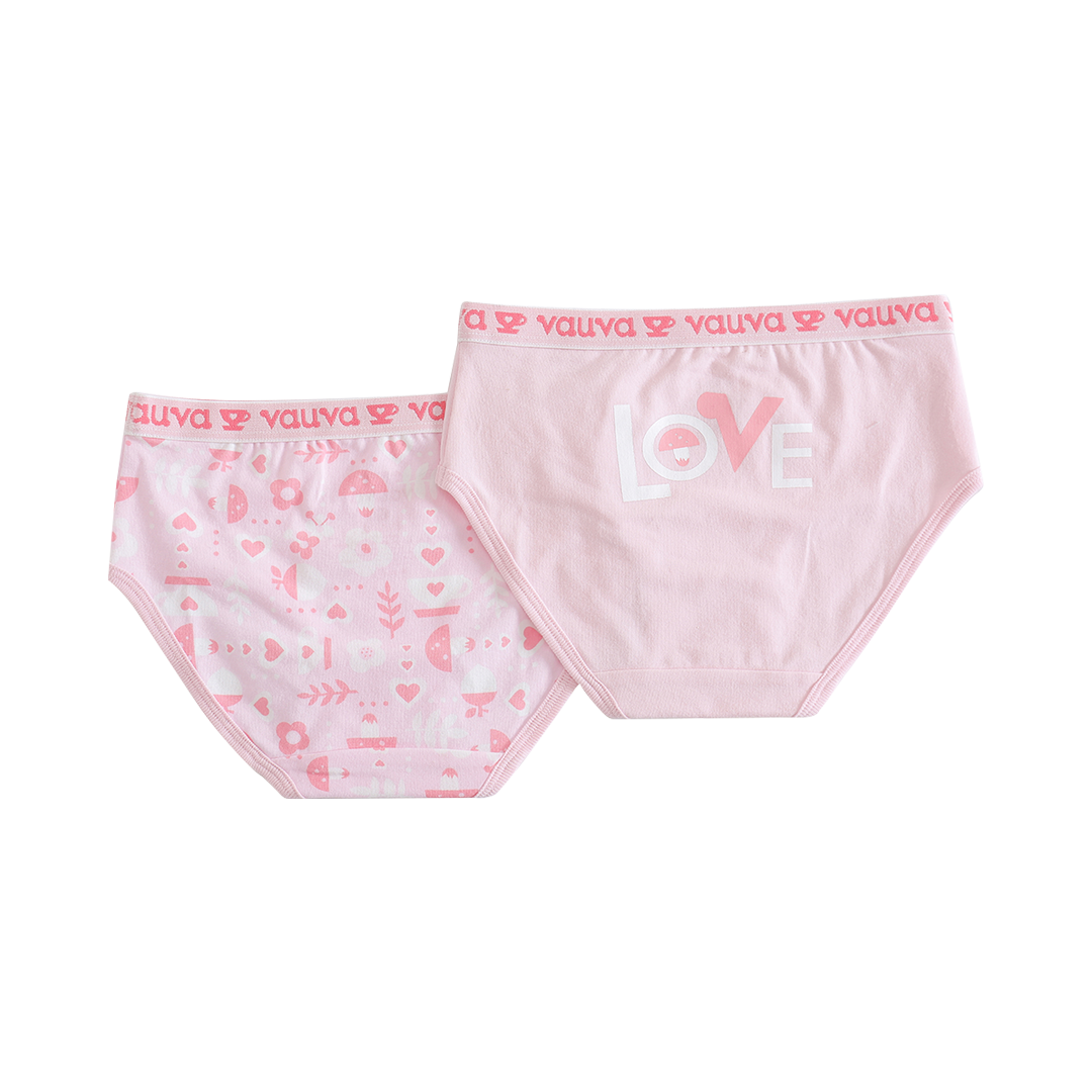 VAUVA Vauva - Girls Organic Cotton Underwear (Pink) Underwear