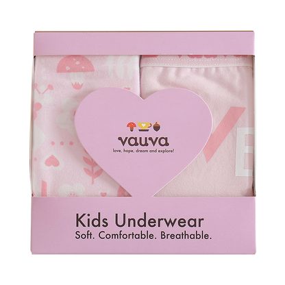 VAUVA Vauva - Girls Organic Cotton Underwear (Pink) Underwear