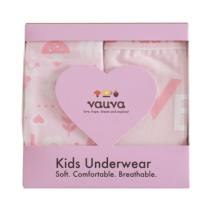 VAUVA Vauva - Girls Organic Cotton Underwear (Pink) Underwear