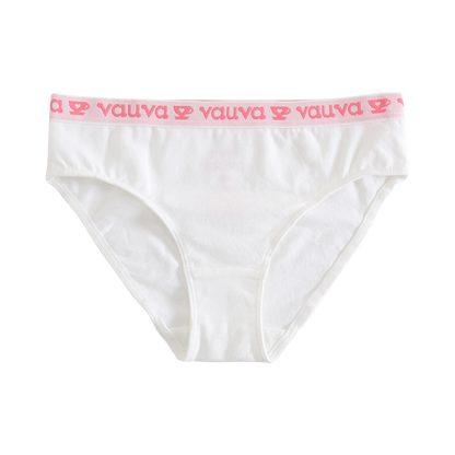 VAUVA Vauva Girls Organic Cotton Underwear - Vauva Pattern / White Underwear