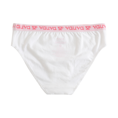 VAUVA Vauva Girls Organic Cotton Underwear - Vauva Pattern / White Underwear