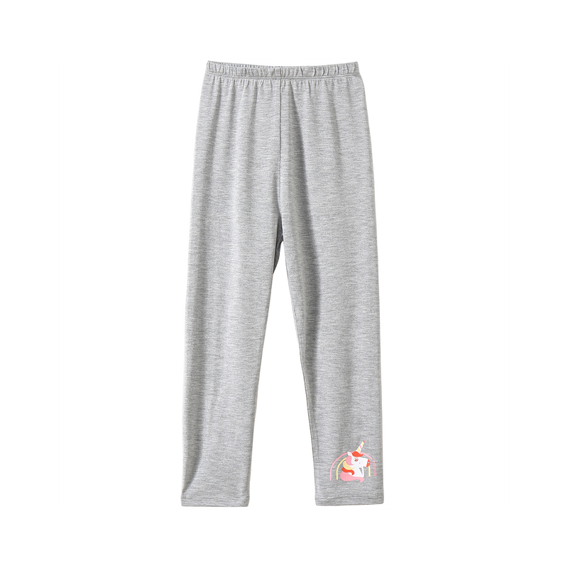 Vauva Girls Unicorn Long Pants - Grey product image front