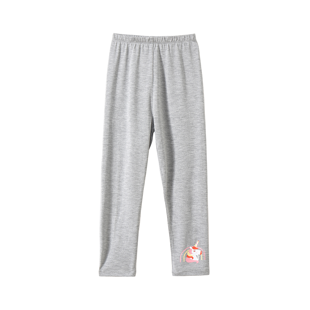 VAUVA Vauva Girls Unicorn Long Pants - Grey Bottoms