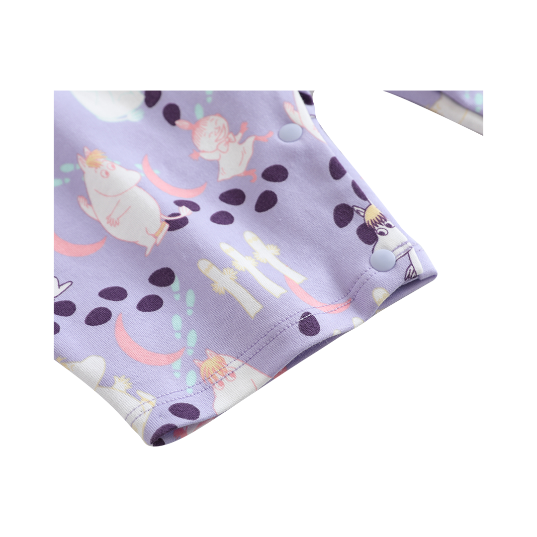 Vauva x Moomin All-over Print Short Sleeves Romper (Purple) product image 2
