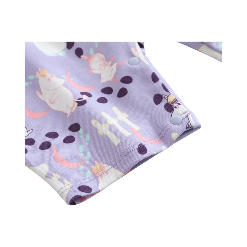 Vauva x Moomin All-over Print Short Sleeves Romper (Purple) product image 2