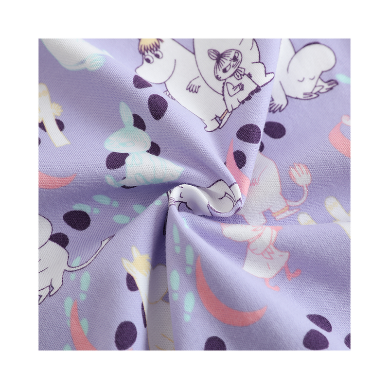 Vauva x Moomin All-over Print Short Sleeves Romper (Purple) product image 6