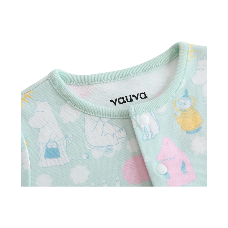 Vauva x Moomin All-over Print Short Sleeves Romper