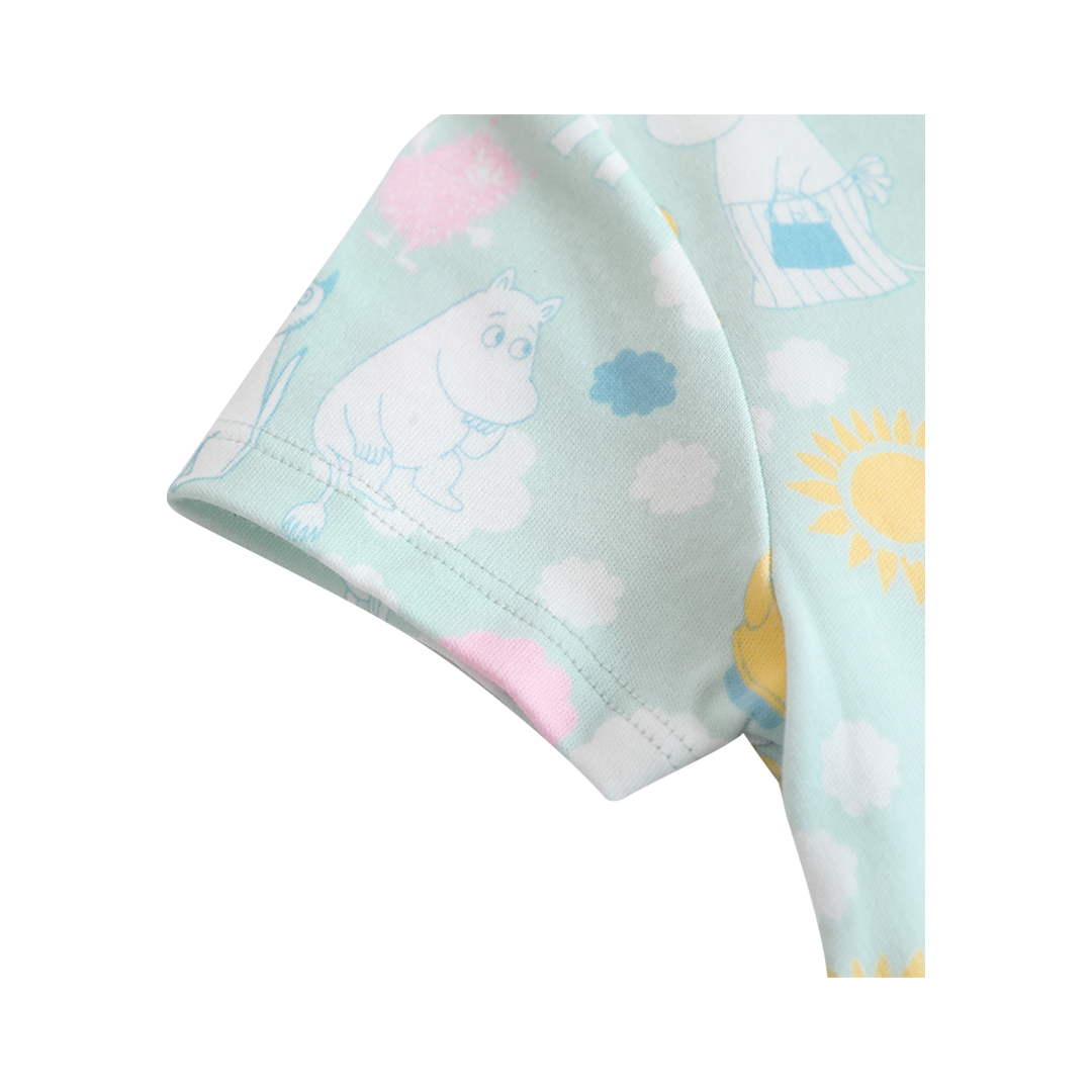 Vauva x Moomin All-over Print Short Sleeves Romper