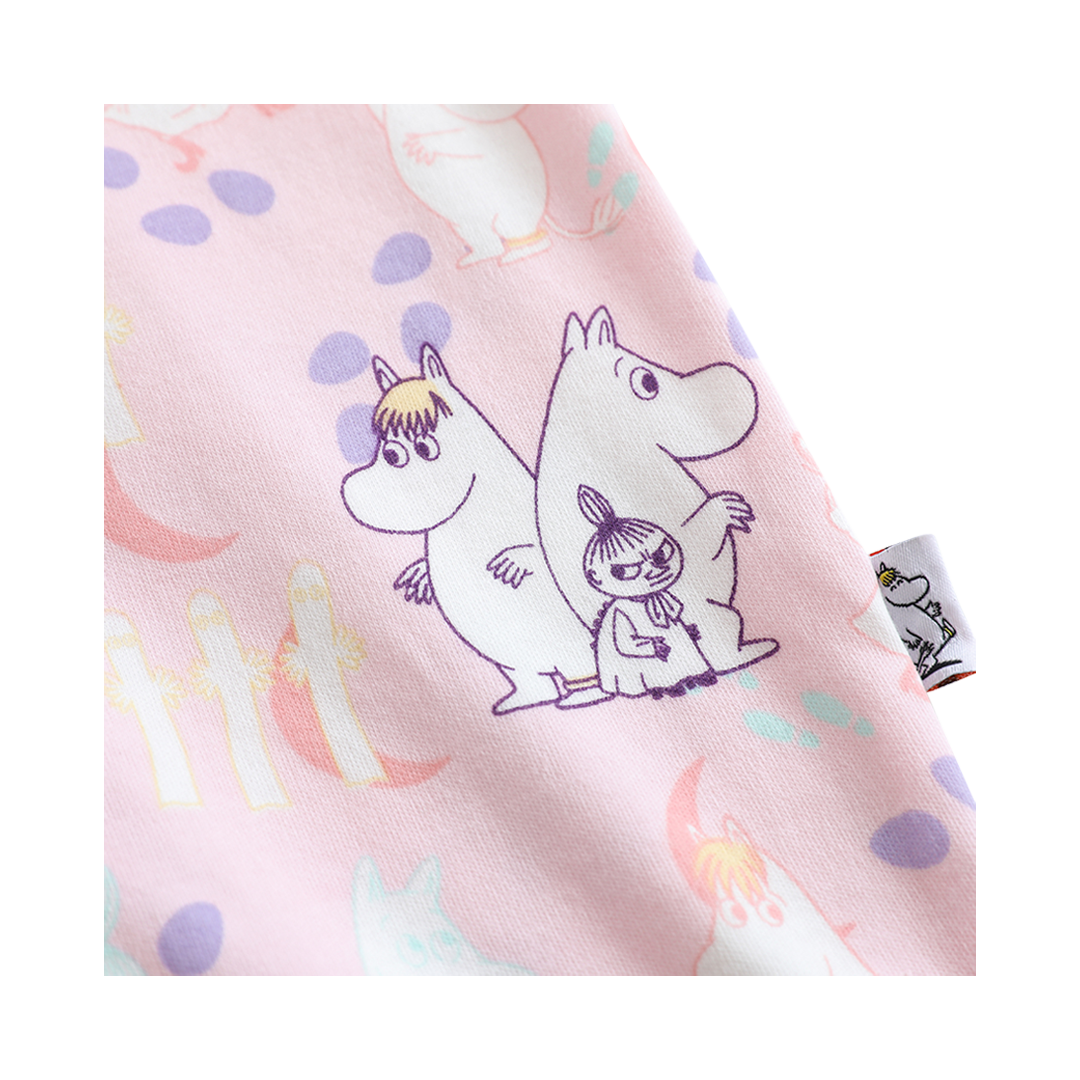 Vauva x Moomin Vauva x Moomin All-over Print Short Sleeves Romper (Pink) Romper