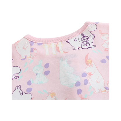 Vauva x Moomin Vauva x Moomin All-over Print Short Sleeves Romper (Pink) Romper