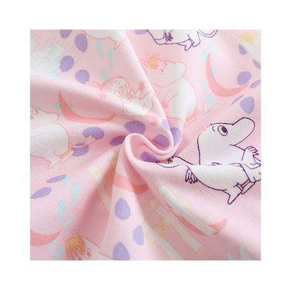 Vauva x Moomin Vauva x Moomin All-over Print Short Sleeves Romper (Pink) Romper