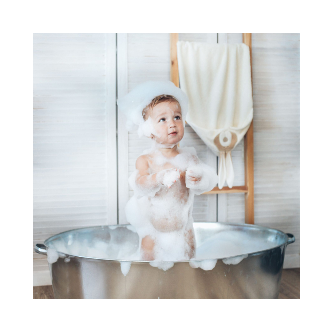 Wooly Organic Baby bath towel with hood – Bunny (75cmx75cm) - My Little Korner